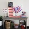 6 Pcs 4th of July Artificial Flowers 24 “ Patriotic Berry Picks Faux Red White Blue Berrise Stem for Memorial Day